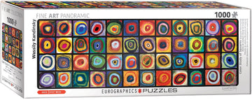 Color Squares Panorama (Expanding Upon the Work by Wasily Kandinsky) 1000-Piece Puzzle