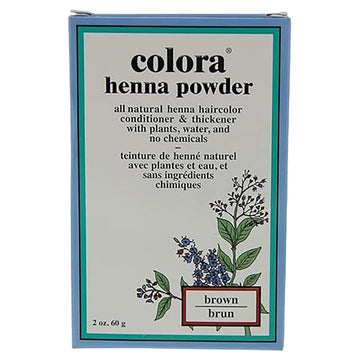 Colora Henna Powder Hair Color Brown, 2 oz