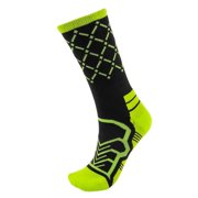 Cooldry Light Compression Crew Basketball Socks, Black/Green, Medium