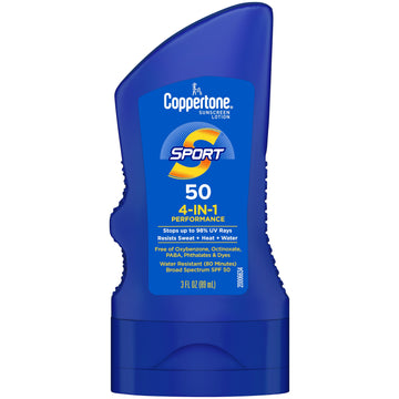 Coppertone Sport Sunscreen Lotion, SPF 50 Sunscreen, 3 fl oz