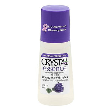 Crystal Essence Roll On Deodorant Lavender And White Tea - 2.25 Fl Oz