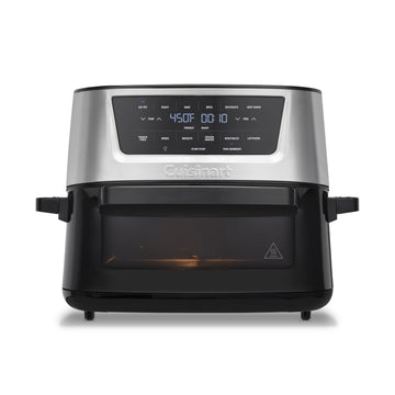 Cuisinart Air Fryer, 9-Quart Basket Stainless Steel Fryer Oven with 6 Presets to Roast, Bake, Broil, Air Fry, Dehydrate and Keep Warm, Dishwasher-Safe Parts, Quick & Easy Meals, AIRX-221, Black