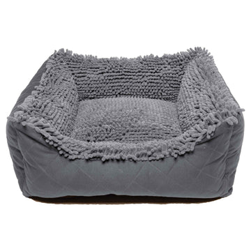 DGS Pet Products Dirty Dog Lounger Bed Small Cool Grey 22" x 20" x 8"