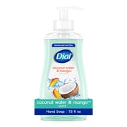 Dial Clean + Gentle Liquid Hand Soap, Coconut Water & Mango Gentle Hand Soap, 7.5 fl oz
