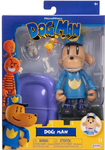 Dog Man Action Figure (with Bone & Rubber Ducky)