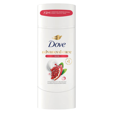Dove Advanced Care Antiperspirant Deodorant Stick To Help Skin Barrier Repair After Shaving By Boosting Skin's Ceramide Levels Revive 72 hour Odor Control And All-Day Sweat Protection, 2.6 oz