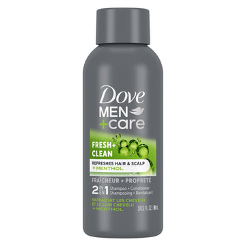 Dove Men+Care 2 in 1 Shampoo & Conditioner Fortifying Fresh & Clean, 3 oz