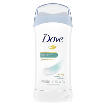 Dove Sensitive Sweat and Odor Protection Women's Antiperspirant Deodorant Stick, 2.6 oz
