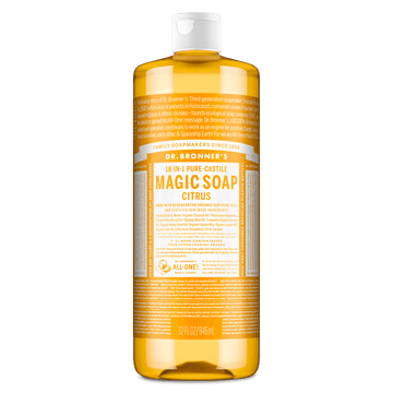 Dr. Bronner's Magic Soap - Citrus - Pure-Castile Liquid Soap - 32 oz  for face, body wash, hands