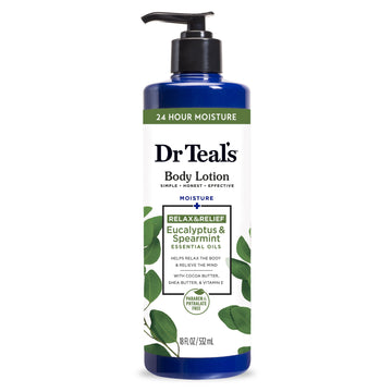 Dr Teal's Eucalyptus & Spearmint Body Lotion, 18 fl oz.