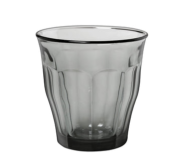 Duralex Picardie Gris Made In France 8.75 Ounce Glass Tumbler, Set of 6