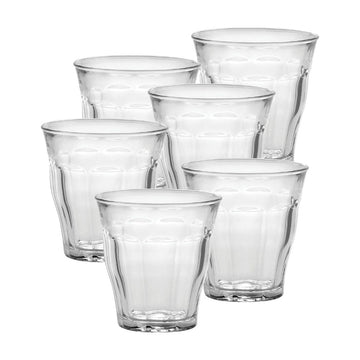 Duralex Picardie Made In France Clear Glass Tumbler, Set of 6, 5.75 Ounce