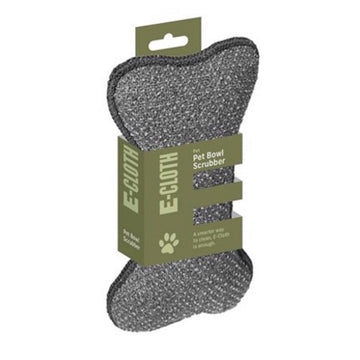E-Cloth Pet Bowl Scrubber - Bone-Shaped Scrubber Keeps Pet Bowl Cleaning Separate From People Bowl Cleaning - Just Add Water