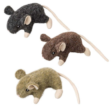 Spot Wool Mouse Willie Cat Toy with Catnip Assorted, 3.5 in