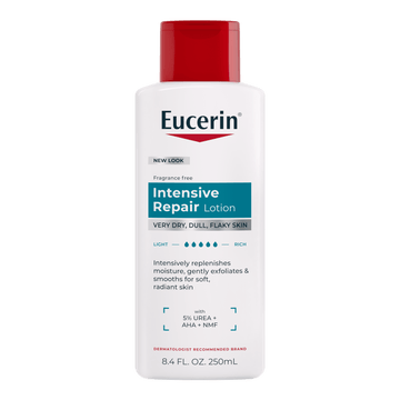 Eucerin Intensive Repair Body Lotion for Very Dry, Flaky Skin with Alpha Hydroxy, 8.4 fl oz