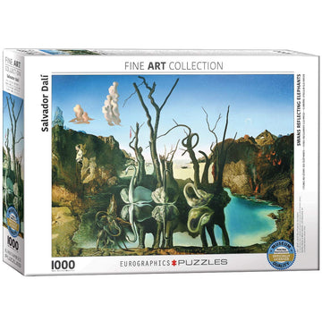 EuroGraphics Salvador Dal Swans Reflecting Elephants Puzzle (1000 Piece) (6000-0846) , White
