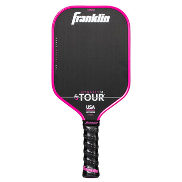 Franklin Sports Pro Pickleball Paddles - FS Tour Series Carbon Fiber Pickleball Paddles - Official USA Pickleball (USAPA) Approved Paddles - Dynasty Pro Player Paddle - 14mm Polymer Core - Pink