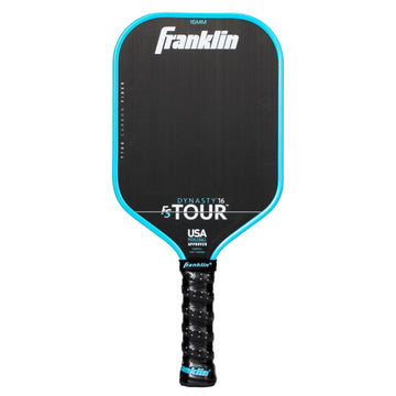 Franklin Sports Pro Pickleball Paddles - FS Tour Series Carbon Fiber Pickleball Paddles - Official USA Pickleball (USAPA) Approved Paddles - Dynasty Pro Player Paddle - 16mm Polymer Core - Blue