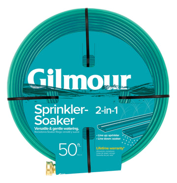 Gilmour 3 Tube Sprinkler Hose 50', Green, 1 Each, 871421-1006