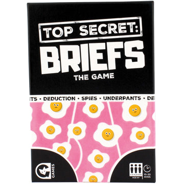 Ginger Fox: Top Secret: Briefs - The Deduction Game Of Undercover Underpants, Hilarious Evidence & Accusations Party Card Game, Family 8+, 3-6 Players