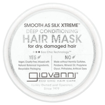 Giovanni Smooth As Silk Xtreme, Deep Conditioning Hair Mask, 10 fl oz (295 ml)