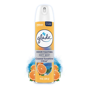 Glade Air Freshener Spray, Coastal Sunshine Citrus Scent, Fragrance Infused with Essential Oils, 8 oz