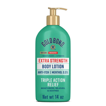 Gold Bond Medicated Extra Strength Body Lotion, Moisturizes, Relieves and Soothes, 14 oz. Gold Bond Lotion