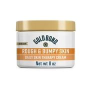 Gold Bond Rough and Bumpy Daily Skin Therapy Cream, 8 oz., Gold Bond Cream With 7 Moisturizers and 3 Vitamins