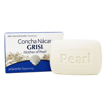 Grisi Concha Nacar Soap with Mother Pearl, Nourishing Cleanse for Adults All Skin Types, 3.5 oz Bar