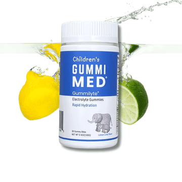 GummiMED Childrens, GummiLyte Electrolyte Gummies, 20-Count Jar, Lemon Lime