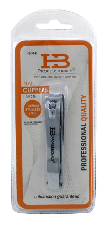 HB Professional Nail Clippers Large Stainless Steel (Pack of 3)