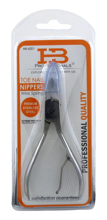 HB Professional Toe Nail Nippers Wire Spring Stainless Steel (Pack of 3)