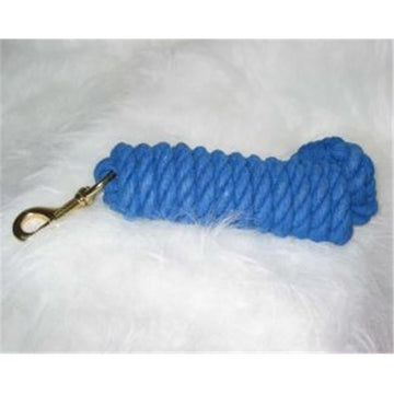 Hamilton Halter Company 3 4 Cotton Ld W Br Bolt Snap Blue 10 Feet - CL34B BL