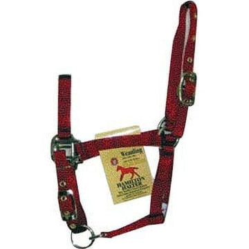 Hamilton Halter Company - Adjustable Chin Halter- Red Foal - 3DA FLRD