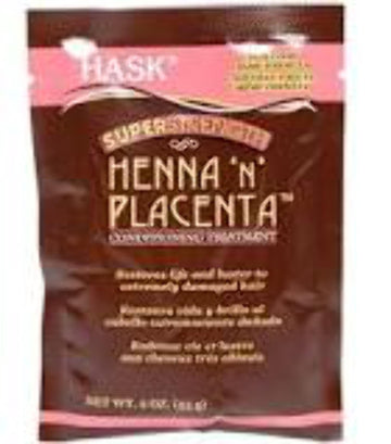 Hask Henna 'n' Placenta Super Strength Treatment Pack, 2 oz