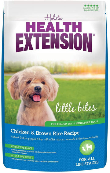 Health Extension Dry Dog Food Little Kibbles Chicken & Brown Rice (30 Pound) | For Small Dogs | Added Vitamins and Minerals | For Sensitive Stomachs