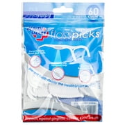 Health Smart Dental Flossers, Waxed Nylon Floss Pick, 60ct or 360ct
