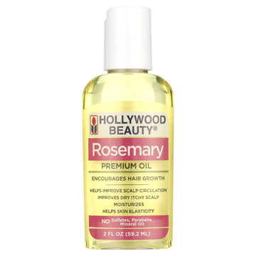 Hollywood Beauty Rosemary Oil for Hair, Scalp, and Skin 2 fl oz , All Hair Type