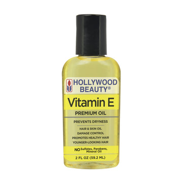 Hollywood Beauty Vitamin E Oil for Hair, Scalp, and Skin, 2 fl oz ., Dry Hair, Unisex