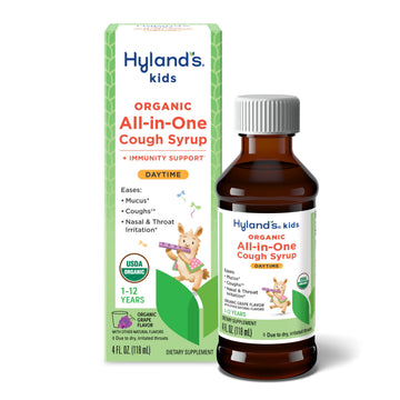 Hyland's Kids, Organic All-in-One Cough Syrup, Ages 1-12, Daytime, 4 fl oz