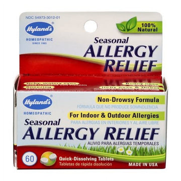 Hyland's Seasonal Allergy Relief - 60 Tabs - Homeopathic Medicine