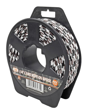 "Illinois Industrial Tool 1/4"" x 65' Camo Poly Rope"