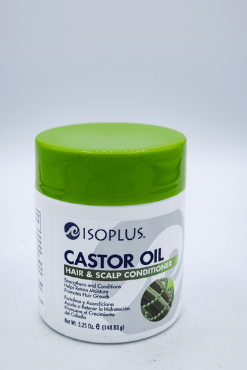 Isoplus Castor Oil Volumizing Moisturizing Daily Conditioner with Coconut Oil, 5.25 oz. Moisturizing