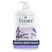 Ivory Mild Gentle Body Wash, Lavender Scent, for All Skin Types, 35 fl oz