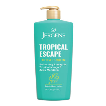 Jergens Shea Fusion Tropical Escape Scented Body Lotion with Shea Butter & Vitamin E for 24-Hour Moisture - 14 fl oz