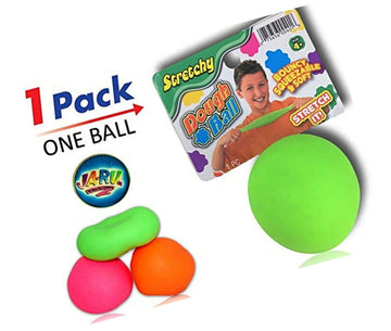 Ja-Ru Stretchy Dough Ball  Soft Bounce Stress Ball, 1 Count, Color May Vary