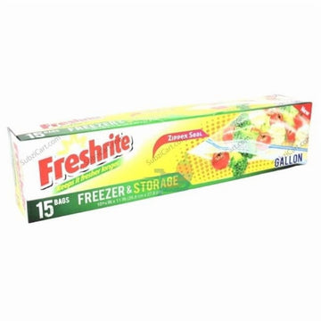 Jmkiit IN85602 Fresh Seal Zip Freezer Bag - 12 Count