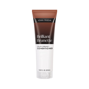 John Frieda Brilliant Brunette Color Vibrancy Conditioner, Brown Hair Conditioner, 8.45 fl oz