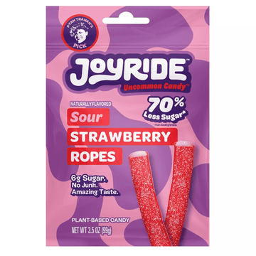 Joyride Uncommon Candy Sour Strawberry Ropes 3.5 oz