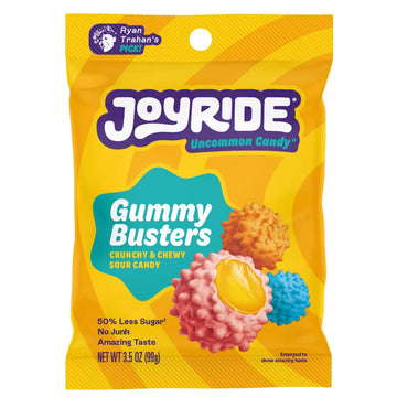 Joyride Low Sugar Crunchy Sour Gummy Busters 3.5 oz.